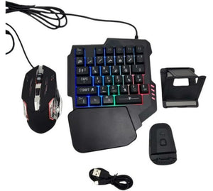 JG833 4-in-1 Combo Pack With One-hand Keyboard, Mouse and PUBG Converter